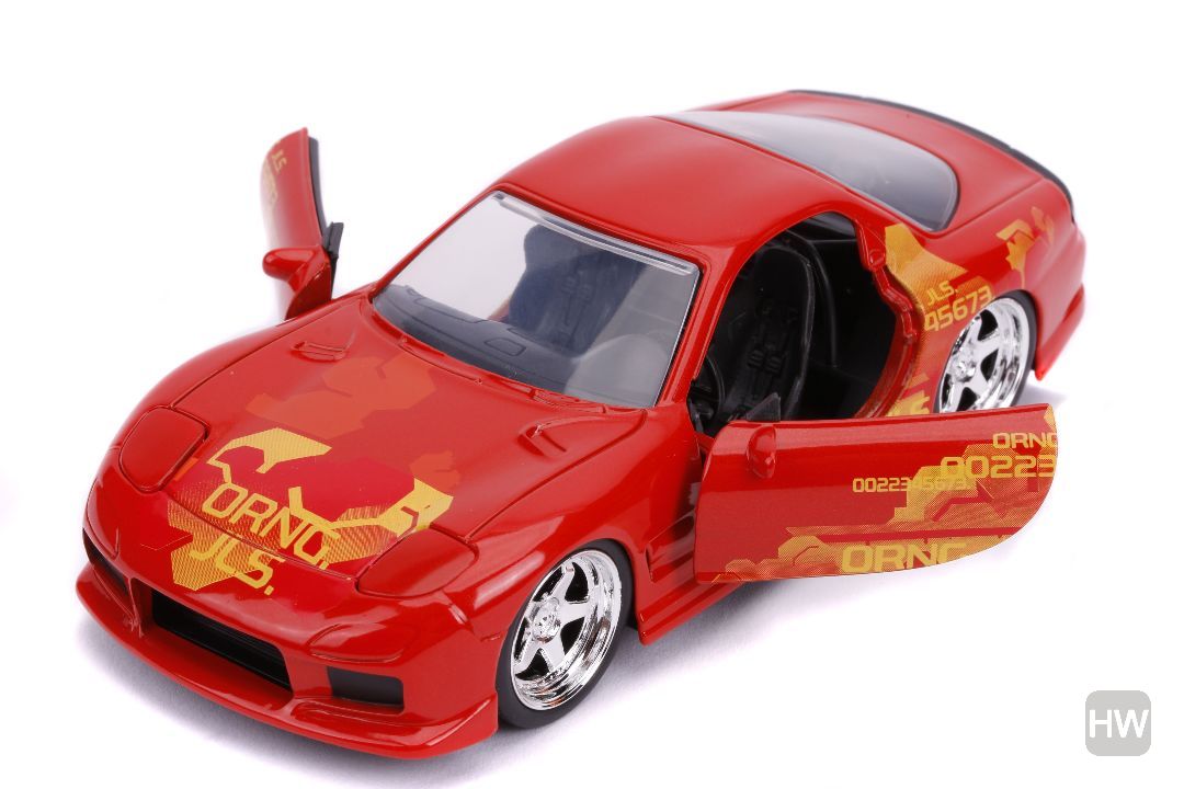 JADA TOYS JADA31442 MAZDA RX-7 FAST & FURIOUS ORANGE 1:32 Modellino