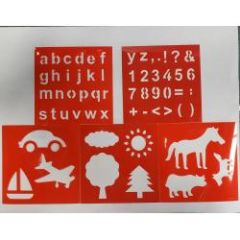 Woodburning Stencil Kit Letters / Numbers 5pc