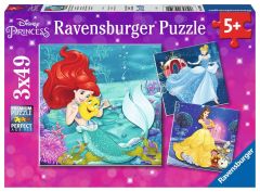 Disney Princesses Adventure 3x49pc