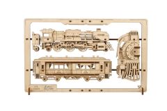Ugears Steam Express Train 2.5D Puzzle - 79 Pieces