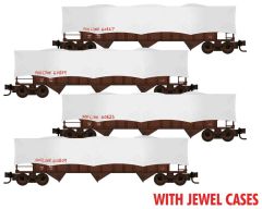 Ballast Hopper w/ Tarp 4pk SOO in Jewel Cases