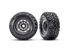 Maxx Slash Belted Tires mtd Black w/ Satin Beadlock pr