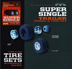 Super Single Trailer Wheels & Tires 1/25