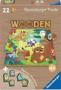 Wooden Forest Animals 22pc