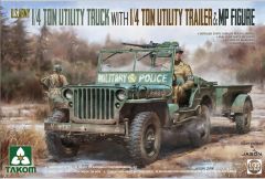 US 1/4-T Truck & Trailer 1/35