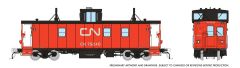 HO CN H-S Caboose: CN - As Delivered Red/Orange Steps: #79240