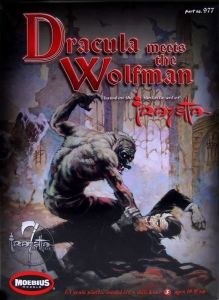 Frazetta's Dracula Meets the Wolfman 1/8