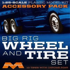 Semi Wheels & Tires 10pk 1/25