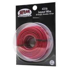 50ft Stranded Wire 20Gauge Red