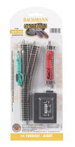 E-Z Track #4 RH Remote Turnout N-scale