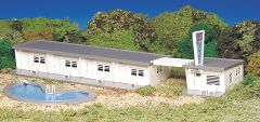 Motel with Pool HO Scale