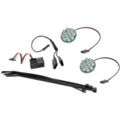 Led Light w/Battery Indicator Set White Baja