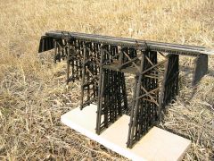 Wood Trestle Bridge Kit no 137 1/87