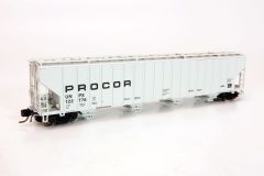 Procor 5820 Cvrd Hopper UNPX Low Black Solid Single Car