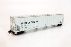Procor 5820 Cvrd Hopper UNPX Procor Mid Black Solid Single Car