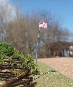 US Flag & Pole 3pk