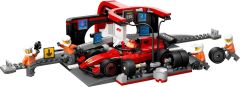 Lego City F1 Pit Stop & Pit Crew with Ferrari Car