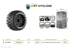 MT Cyclone 1/10MT Mtd Black pr