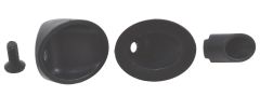 Through-Body Mock Exhaust Tips Black