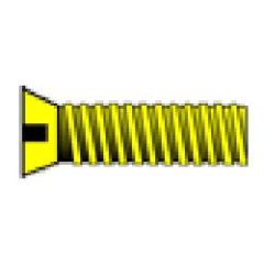 Flat Head Brass Screws 1-72 X 1/8in
