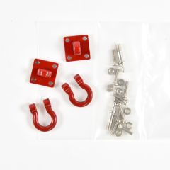 Tow Shackles 1/10 Red pr