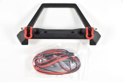 Alu Front Bumper w/ LED & Shackles for TRX-4 & SCX10 Black