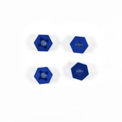 Alu 12mm Hex Adapters Blue 4pk