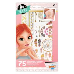 Be Teens Tattoos Metallic 75pc