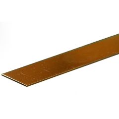 KSE Brass Strip 0.025 x 3/4 x 12in