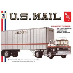 Ford C600 US Mail Truck & Trailer 1/25