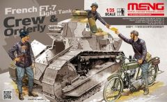 French FT-17 Light Tank Crew & Orderly 1/35
