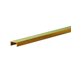 KSE Brass Channel 1/4in x 12in 1pc