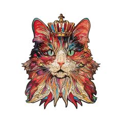 Cat King Wood Puzzle 200pc
