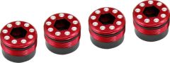 Alu O-Ring Delrin Cap Hub 4pk