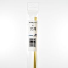 Round Brass Tube 2mm x 0.45mm Thick x 305mm Length 4pk