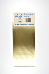 Brass Sheet 0.12mm Thick 100x250mm 2pk