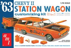 1963 Chevy II Station Wagon w/Trailer 1/25