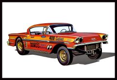 1958 Chevy Impala Hardtop Ala Impala 1/25