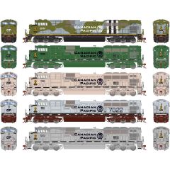 EMD SD70ACU CP Military Tribute 5-Unit Set DCC SND