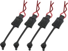 Bent Body Clips & Retainers 1/10 Red 4pk