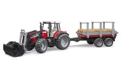 Massey Ferguson 7480 Tractor & Logging Trailer