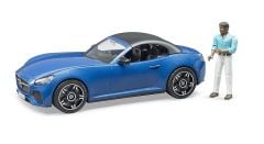 Bruder Roadster Blue with Driver