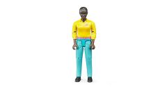 BWorld Woman Dark Skin Turquoise Jeans