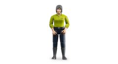 BWorld Woman Dark Hair Green Shirt