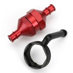 Inline Fuel Filter Red
