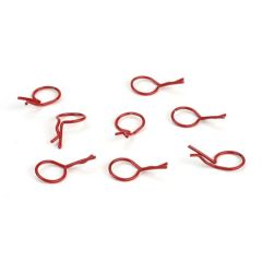 Bent Body Clips Red