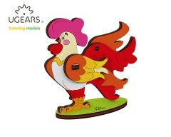 Ugears Rooster 3D Coloring Model