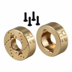 Brass Rear Hubs pr SCX30