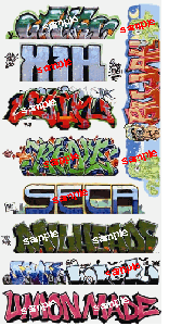 Graffiti Decals Mega Set 11