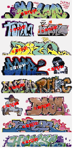 Graffiti Decals Mega Set 10